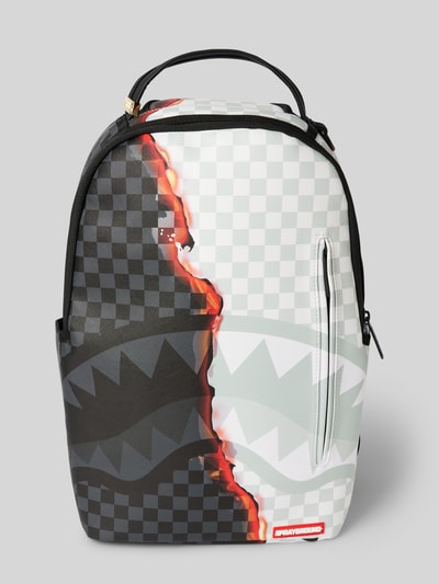 Sprayground Rucksack mit Label-Badge Modell 'SPLIT FIRE' Anthrazit 2