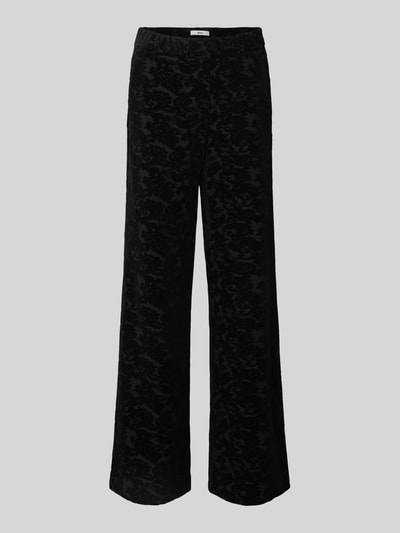 Brax Wide leg fit stoffen broek met all-over print, model 'Maine'  - 2