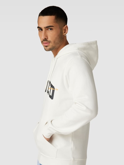 Jack & Jones Hoodie mit Logo-Print Modell 'ORBRINK' Offwhite 3