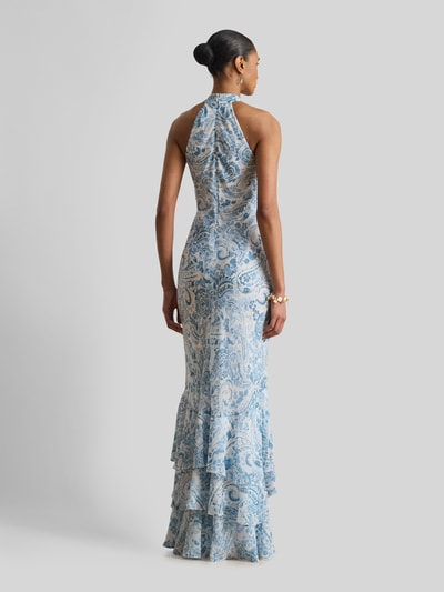 Lauren Ralph Lauren Abendkleid mit Volants Weiss 5