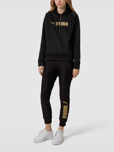 PUMA PERFORMANCE Hoodie mit Label-Print Black 1