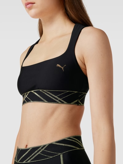 PUMA PERFORMANCE Bustier met logoprint Zwart - 3