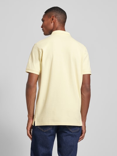 Tom Tailor Koszulka polo o kroju regular fit z wyhaftowanym logo Jasnożółty 5