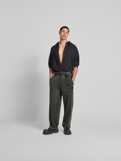 Diesel Stoffhose mit Label-Stitching Black 1