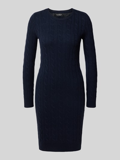 Lauren Ralph Lauren Knielanges Strickkleid aus Lammwolle-Kaschmir-Mix Marine 2