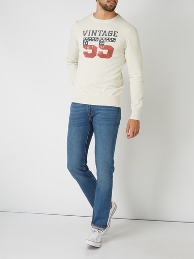 Vintage 55 Sweatshirt mit Print Ecru 1