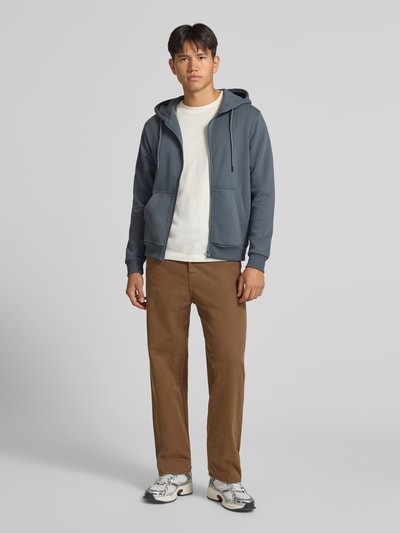 JACK & JONES Regular Fit Sweatjacke aus Baumwoll-Mix Modell 'BRADLEY' Blau 1