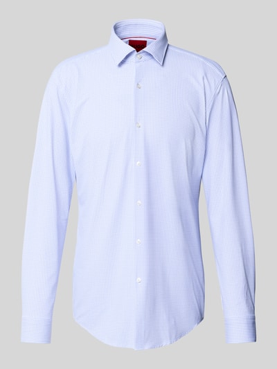 HUGO Slim Fit Business-Hemd mit Knopfleiste Modell 'Kenno' Hellblau 2