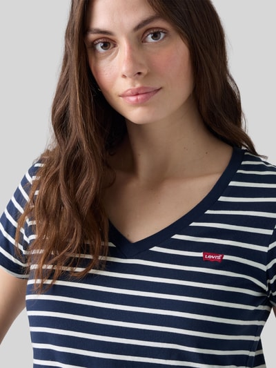 Levi's® Regular Fit T-Shirt aus reiner Baumwolle Dunkelblau 3
