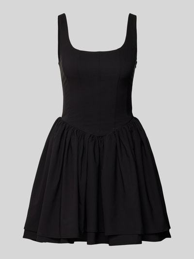 Only Sukienka mini taliowana z dekoltem w łódkę model ‘SOEMO’ Czarny 2