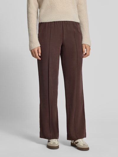 OPUS Wide Leg Jeans aus Modal-Mix Modell 'Marou french' Dunkelbraun 4