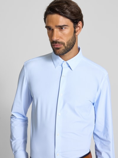 BOSS Slim-Fit Hemd aus Stretch-Jersey Modell 'Style P-HANK-S-KENT-C1-222' Bleu 3