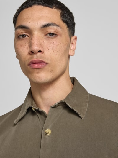 WON HUNDRED Freizeithemd mit Knopfleiste Khaki 3