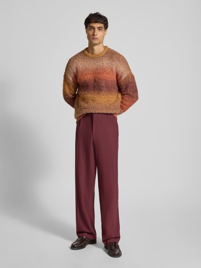 JAKE*S STUDIO MEN Regular Fit Pullover in Strick-Optik Rot 1