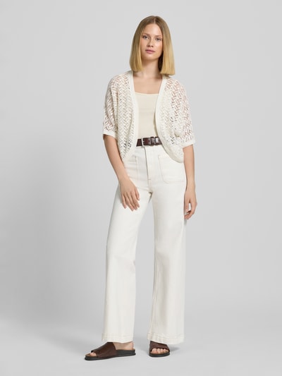 Tom Tailor Loose fit bolero-cardigan van puur katoen Wit - 1