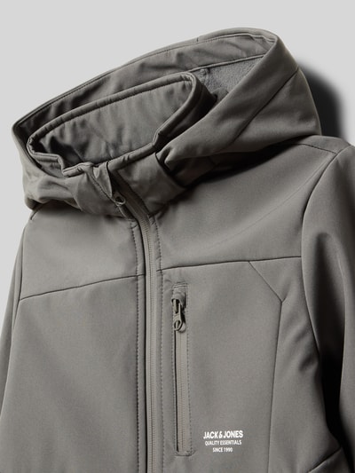 Jack & Jones Jack met labelprint, model 'THEO' Middengrijs - 2