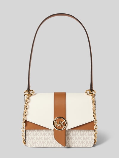 MICHAEL Michael Kors Torebka z aplikacją z logo model ‘GREENWICH’ Écru 2