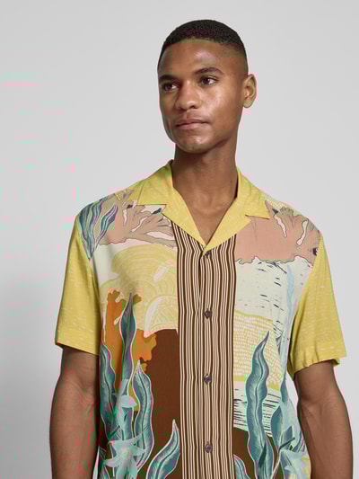 Baldessarini Vrijetijdsoverhemd van viscose, model 'Rick' Geel - 3