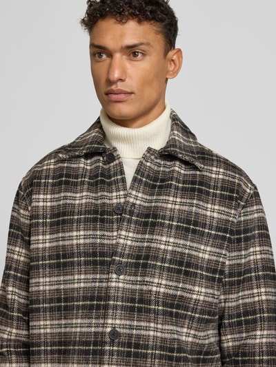 MCNEAL Regular Fit Hemdjacke mit Kentkragen Black 3