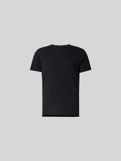Filippa K Regular Fit T-Shirt mit Rollsaum Black 2