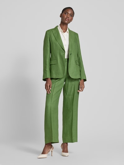 Weekend Max Mara Linnen blazer met reverskraag, model 'NALUT' Groen - 1