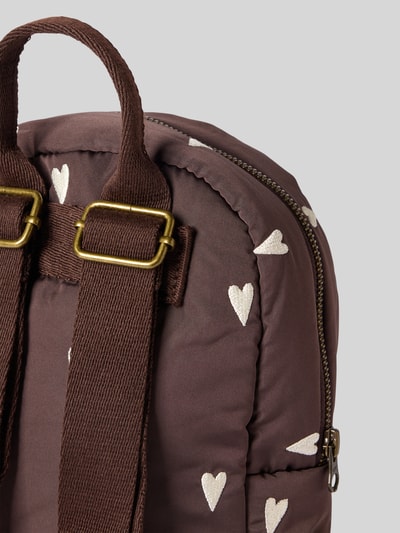 STUDIO NOOS Rucksack mit Tragehenkel Dunkelbraun 3