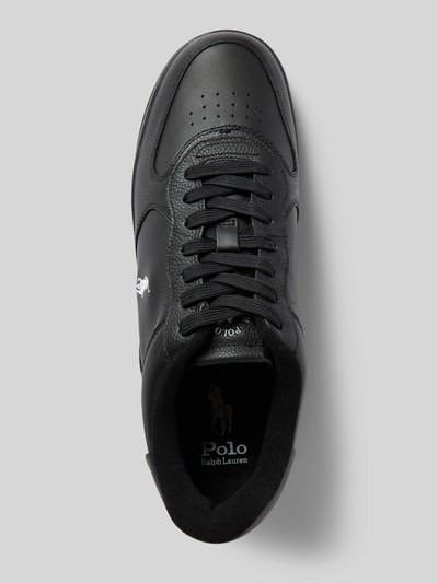 Polo Ralph Lauren Sneakersy skórzane z wyhaftowanym logo model ‘MASTERS’ Czarny 3