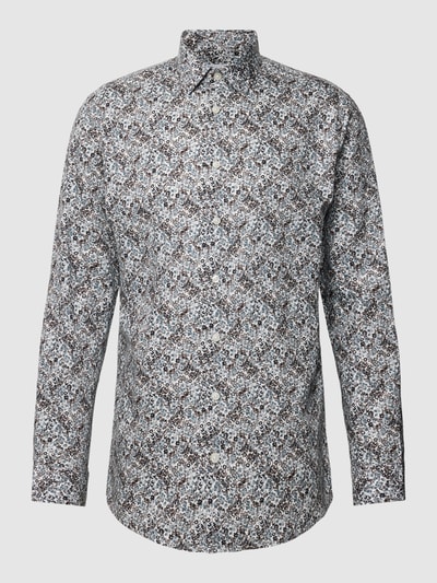 SELECTED HOMME Slim fit vrijetijdsoverhemd met all-over motief, model 'ETHAN' Wit - 2