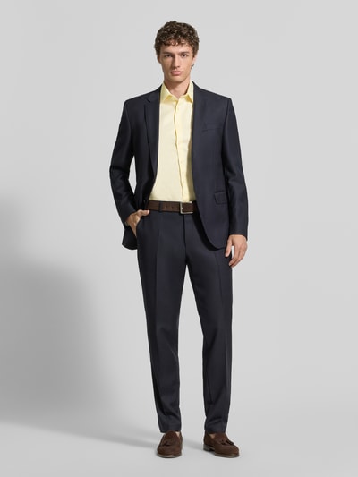 Jake*s Slim Fit Business-Hemd aus Baumwolle mit Kentkragen GELB 1