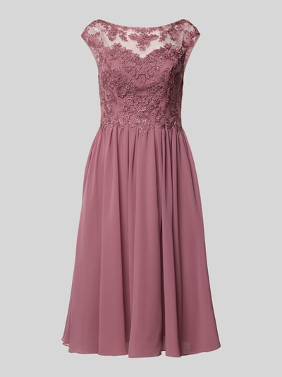 Laona Cocktailkleid mit Spitzenbesatz Rose 1