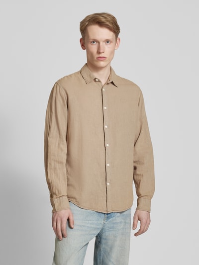 Pepe Jeans Koszula casualowa z listwą guzikową model ‘ARNAU’ Beżowy 4