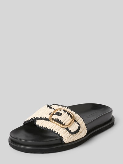 INUOVO Slippers in gevlochten look Zwart - 1