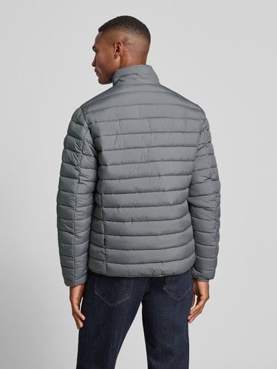 Save The Duck Steppjacke mit Zweiwege-Reißverschluss Modell 'ERION' Silber 5
