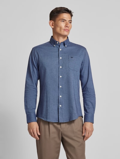 Fynch-Hatton Freizeithemd mit Button-Down-Kragen Hellblau 4