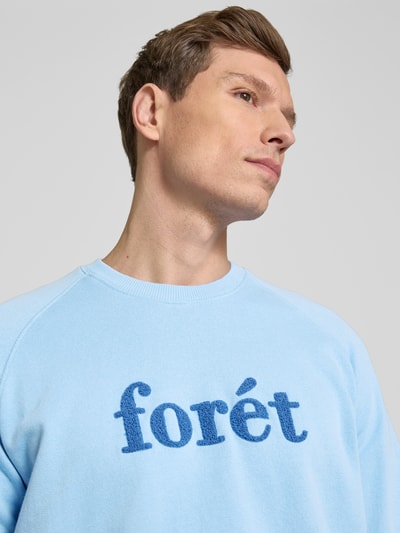 Forét Sweatshirt mit Label-Applikation Modell 'SPRUCE' Bleu 3