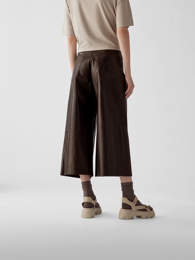 Etro Culotte aus Leder mit Label-Prägung Dunkelbraun 5