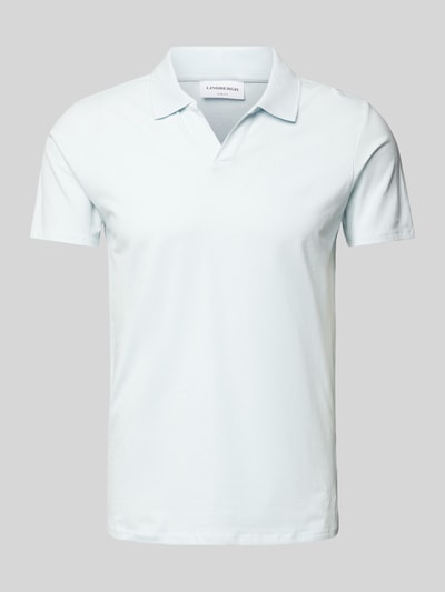 Lindbergh Poloshirt aus Baumwoll-Mix Hellblau 2