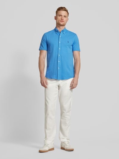 Polo Ralph Lauren Vrijetijdsoverhemd met button-downkraag en effen design Marineblauw - 1