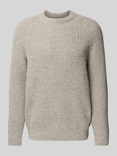 Barbour Regular Fit Strickpullover aus reiner Wolle  Hellgrau 2