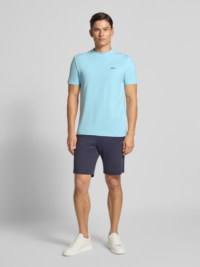 BOSS Green Regular Fit T-Shirt aus Baumwoll-Mix Modell 'TEE' Hellblau 1