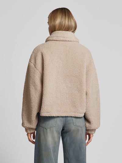 Only Oversized Jacke aus Teddyfell 'SOL' Sand 5