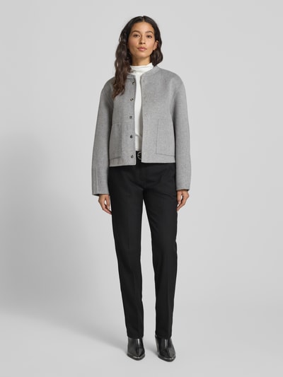 Brax Straight fit stoffen broek met viscose, model 'Maron' Zwart - 1