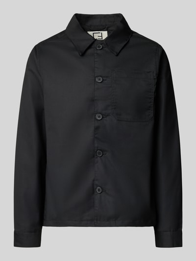 Casual Friday Regular Fit Hemdjacke mit Viskose-Anteil Modell 'Marco' Black 2