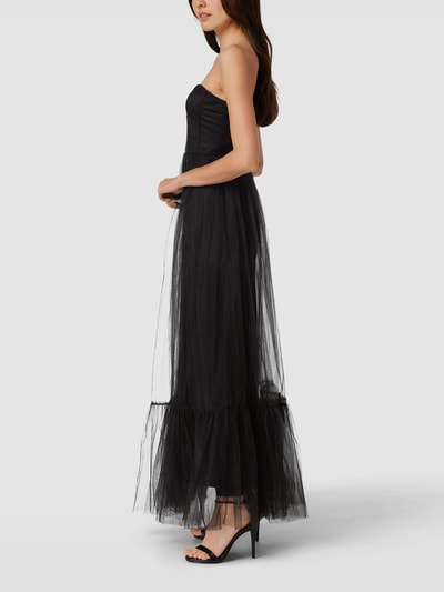 LACE & BEADS Abendkleid mit Volantsaum Black 4