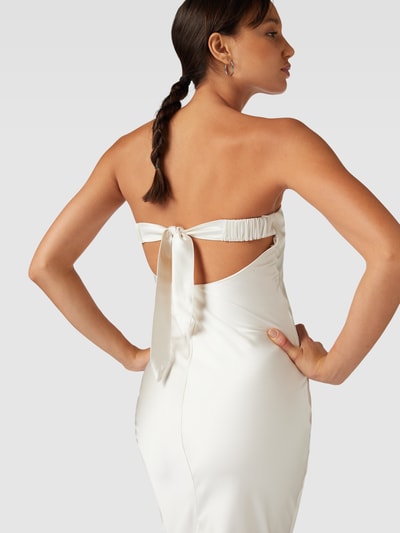 Gina Tricot Abendkleid mit Rückenschnürung Offwhite 3