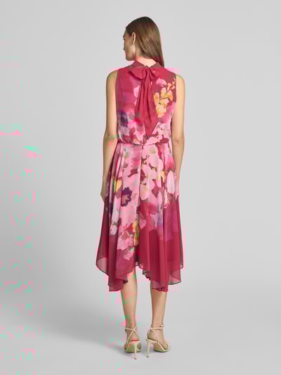 Vera Mont Cocktailkleid mit Stehkragen Dunkelrot 5