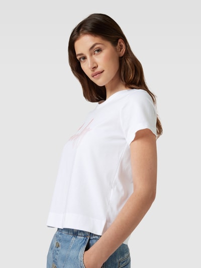 Zero T-Shirt mit Statement-Print Weiss 3