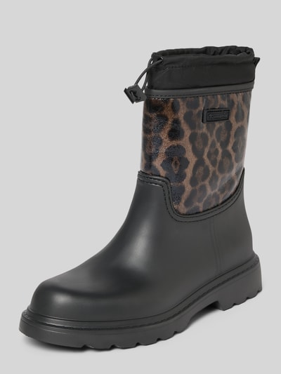 Tamaris Rubberen laarzen met gevoerde schacht  Donkerbruin - 1