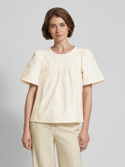 Weekend Max Mara Bluse mit Rundhalsausschnitt Offwhite 4