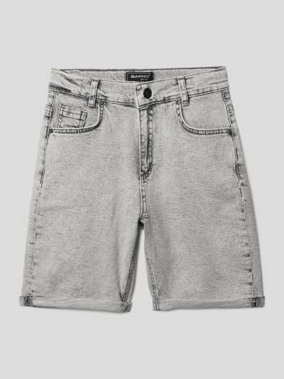 Blue Effect Jeansshorts im Used-Look Mittelgrau Melange 1